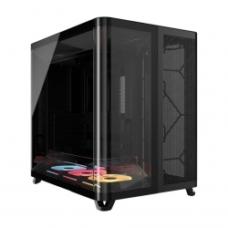 Corsair Air 5400 Lx-R Rgb Icue Link Triple Chamber Mid-Tower Pc Case - Black; Atx/E-Atx; 467x470x340mm; Tg; 360GPU; 180CPU; 360RAD; Usb-c CC-9011320-WW