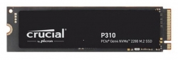 Crucial P310 2TB Gen4 2280 NVMe SSD 7100/6000 MB/s R/W 440TBW 1000K/1200K Iops 1.5M Hrs Mttf Full-Drive Encryption M.2 PCIe4 5yrs CT2000P310SSD8-P