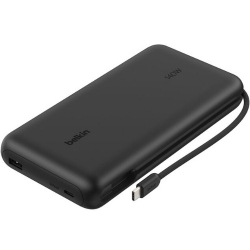 Belkin UltraCharge Pro 25K MAh Laptop Power Bank With 140W Integrated Usb-c Cable (35CM) - Black (BPB039fqBK), 1x Usb-c, 1x Usb-a, 2 Years Warranty BPB039fqBK