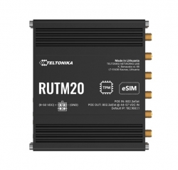 Teltonika RUTM20 Compact 5G Router, Global 5G Telit, Dual Sim & ESIM, Active PoE, Psu Included RUTM20100400