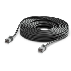 Ubiquiti UniFi Premium Patch Cable Outdoor, 15M,Black,Ultra-Thin, Rugged, Shielded Patch, Optimized, Perform Harshest Environments ,10 GbE Networking. UACC-Cable-Patch-Outdoor-C6A-15M-BK