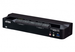 Aten Desktop 4-Port USB 3.0 8K DisplayPort Kvmp™ Switch (Cables Included) CS1924A-AT-U