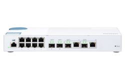 QNAP QSW-M408-2C, 8 port 1Gbps, 2 port 10G SFP+/ NBASE-T Combo, 2 port 10G SFP+, web management switch, 2 Years RTB