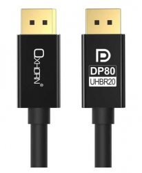 Oxhorn 4K DisplayPort 2.1 DP80 Cable 1.8m Male to Male V2.1 16K@60Hz Gold-Plated Aluminum High Speed VESA Certified for Gaming Monitor TV PC Laptop