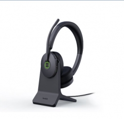 Yealink WH68 Hybrid With Charging Stand Dect & Bluetooth Wireless Technology, 4-Mic Hybrid Anc, 4-Mic Noise Cancellation, All-Day-Wearing Comfort WH68-H-CS