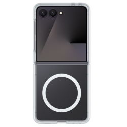 OtterBox Thin Flex Magnets Samsung Galaxy Z Flip8 5G (6.9') Case Clear - (77-000593), Antimicrobial, DROP+ Military Standard, 7 Years Warranty