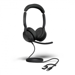 Jabra Evolve2 50, USB C/A Uc Stereo Headset, Bluetooth®, 4 Microphones, Active Noise Cancellation, Busylight, Call Management, Air Comfort Technology 25089-989-799