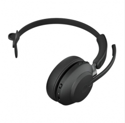 Jabra Evolve2 65 Ms Mono Black Bluetooth Headset, Link 380 Usb-a Passive Noise-cancelling, 2ys Warranty, 3-Microphone Call Technology, Up To 37 Hours 26599-899-999