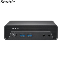 Shuttle Finish Goods-B,NE10N,NPI,SKU1 Barebom,INTEL N100 Fanless,FTPM,ADP 19V/65W,Pwd Us 3Pin,W/Vesa Mount Palm-sized Performance | Versatile 0.6-lite NE10N
