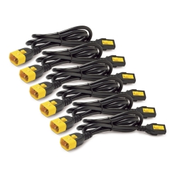 APC Locking Power Cord Kit, C13 To C14, 1.2M Length, 6 Pack AP8704S-WW