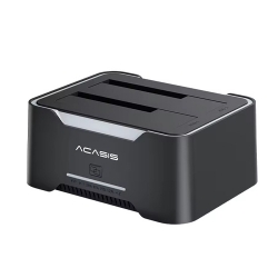 ACASIS EC-6104 Dual Bay 2.5/3.5" SATA HDD SSD Enclosure USB 3.2 5Gbps 60TB