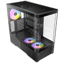 Antec C6 Curve Argb, Mid Tower Atx Case, Tempered Glass, 3 Argb Pwm Fans, Usb-c 10Gbps, GPU ≤450mm, CPU ≤180mm, 360mm Radiator Support C6 Curve Argb