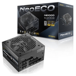Antec NE1000P Au, 1000W, 80 Plus Platinum, Atx 3.1, PCIe 5.1 (12V-2x6), Full Modular, Active Pfc, 120mm Fdb Fan, 10Y Warranty NE1000P AU