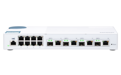 QNAP QSW-M408-4C, 8 port 1Gbps, 4 port 10G SFP+/ NBASE-T Combo, web management switch, 2 Years RTB