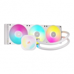 CORSAIR iCUE LINK TITAN II 360 RX RGB - White, 360mm AIO, FlowDrive Gen 2, RX II Fan, RGB, Copper Coldplate, AM5/AM4, LGA1851/1700