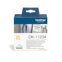 Brother Dk-11234 - White 60MM X 86.10MM X 260 Name Badge Labels DK-11234