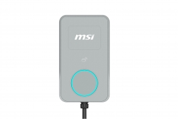 Msi Eco Life Max(OCPP) 22kW-Gray, 3-phase 380-415V, 32A, WiFi, OCPP2.0.1, IP65, LED Circle, Solar Ready, App, Rfid Opt, LAN Opt, Tethered/socket, 2yr 9S6-C80112-021