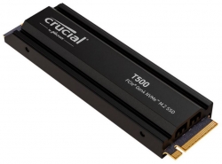 Crucial T500 1TB Gen4 NVMe SSD W Heatsink - 7300/6800 MB/s R/W 600TBW 1440K IOPs 1.5M Hrs Mttf DirectStorage Acronis True Image Adobe Creative Cloud CT1000T500SSD5-P