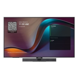 Yealink MD55 MeetingDisplay: 55 4K UHD (3840 2160) for Microsoft Teams Rooms. 500-nit LCD, Android 13, HDMI and USB in, Bluetooth wireless content