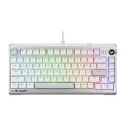 Asus Tuf Gaming K4 Magnetic - White, Magnetic Switches, 8000Hz Polling, 0.1–3.3mm Actuation, Rgb, Hot-swappable, Pbt Keycaps, Usb-c TUF Gaming K4 Magnetic WHT