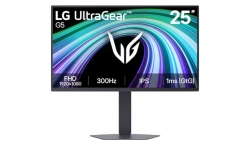 LG UltraGear 25' IPS Full HD 300Hz Monitor, 1920 1080, IPS, 300Hz, 1ms GtG, HDR10, sRGB 99%, G-SYNC Compatible, FreeSync Premium, DP 1.4, 2xHDMI