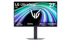 LG 27' UltraGear IPS Full HD 300Hz Monitor, 1920 1080, 1ms GtG, HDR10, sRGB 99%, G-SYNC Compatible, FreeSync Premium, DP 1.4, 2x HDMI, L-Stand