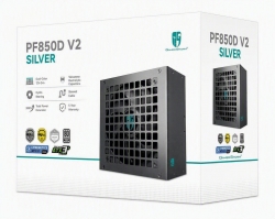 DeepCool PF850D V2 850W Gamer Storm 80+ Silver/Cybenetics Non-Modular Atx Power Supply, Taiwanese Capacitors, ATX12V V3.1 R-PF850D-HF0B-JGAU-V2