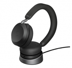 Jabra Evolve2 75 Usb-c Link380a Uc Stereo Stand Black, 8-Mic Technology, 36 Hours Battery & Fast Charge, Dual-Foam Tech, Discreet Hide-Away Boom Arm 27599-989-889