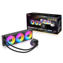 Antec Skeleton Matrix 360 Argb - Black, 360mm Aio, Argb, 2400RPM, 74.23 Cfm, 2.6mmH₂O, Intel/AMD, 3-Year Warranty Skeleton Matrix 360 Argb