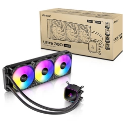 Antec Ultra 360 Argb - Black, 360mm Aio, Argb Pwm Fans, 1800RPM, 67.62 Cfm, 2.09mmH₂O, Intel/AMD, 2-Year Warranty Ultra 360 Argb