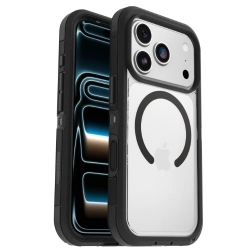 OtterBox Defender Pro Xt MagSafe Apple IPhone 18 Pro / IPhone 17 Pro (6.3") Case Dark Side (Clear/Black) - (77-000978),Camera Control,7 Years Warranty 77-000978