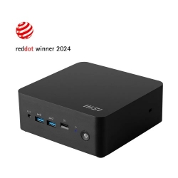 Msi Cubi Nuc 1M-002Bau Black, Barebone Nuc Tall, Core 3 100U/Up To DDR5/2*M.2+1*2.5"SSD&HDD/2*HDMI/2*TBT/2*LAN/Wifi6E/Card Reader/Switch Cable/3Y Cubi NUC 1M-002BAU