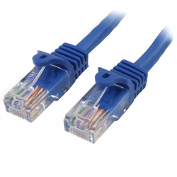 STARTECH.COM 50CM BLUE CAT5E / CAT 5 SNAGLESS ETHERNET PATCH CABLE 0.5 M 45PAT50CMBL