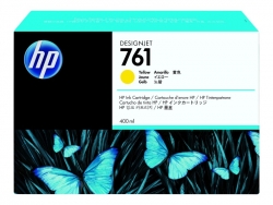 HP 761 400-ML YELLOW DESIGNJET INK CARTRIDGE CM992A - T7100/T7200 CM992A