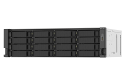 QNAP TS-1673AU-RP-16G 16-bay rackmount NAS, AMD Ryzen Embedded V1500B quad-core 2.2 GHz processor, 16GB DDR4 RAM (max 64GB), 3y wty (no RAIL)