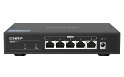 QNAP 5-PORT UNMANAGED SWITCH, 2.5GBPS AUTO NEGOTIATION, 2.5GbE(5), 2YR WTY QSW-1105-5T
