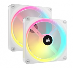 CORSAIR QX RGB Series, iCUE LINK QX140 RGB WHITE, 140mm Magnetic Dome RGB Fan, Starter Kit CO-9051008-WW(QX140-STKIT-WH)