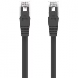 Alogic 50 cm Category 6 Network Cable for Network Device - First End: 1 x RJ-45 Network - Male - Second End: 1 x RJ-45 Network - Male - 1 Gbit/s - Patch Cable - Gold Plated Connector - 24 AWG - Black C6-0.5-BLACK