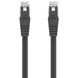 Alogic 50 cm Category 6 Network Cable for Network Device - First End: 1 x RJ-45 Network - Male - Second End: 1 x RJ-45 Network - Male - 1 Gbit/s - Patch Cable - Gold Plated Connector - 24 AWG - Black C6-05-BLACK