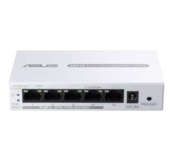 ASUS 5-Port GbE smart managed PoE+ switch, 4 PoE+ ports, 60W EBP15