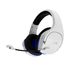 Hp HyperX Cloud Stinger Core Wireless Gaming Headset White Blue, Compatible with PS5, PS4 & PC, Swivel-to-mute noise cancelling mic 4P5J1AA