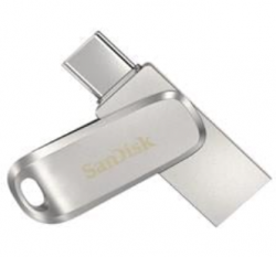 SanDisk Ultra Dual Drive Luxe USB Type-CTM Flash Drive, Metal, USB3.1/Type C reversible connector, Swivel Design, Type-C enabled devices, 5Y SDDDC4-128G-G46