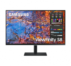 Samsung 27" / Flat / IPS / 5ms  / 60Hz / 3840x2160 / 16:9 / 1.07B / 350 nits /  1xHDMI 2.0, 1xDP 1.4, 1xUSB-C (90W), USB Hub 3.0x3, LAN / HDR400 / HAS / VESA/ LS27B800PEEXXY