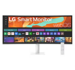 34" SMART MONITOR,WEBOS,HDR10,VA,16:9,UWQHD(3840x1440),1800R,5ms,100Hz,HDMI(2.0)x2,BT,RJ45,WIFI,TILT,SPK(7Wx2),VESA100x100,3YR WTY 34U601SA-W