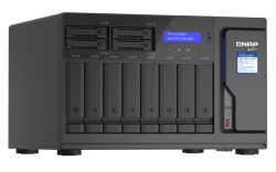 QNAP TVS-h1288X-W1250-16G,12-Bay TurboNAS(8 x 3.5" HDD + 4 x 2.5" SSD),SATA 6G,Intel Xeon W-1250 6 cores/12 threads 3.3 GHz(boost up to 4.7 GHz),16GB DDR4, 3 yr (TVS-h1288X-W1250-16G)