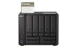 QNAP TS-h973AX-8G,9-bay NAS, AMD Ryzen V1500B 4C 8T 2.2GHz, 8GB DDR4 SODIMM, 5 x 2.5"/3.5" SATA 6Gbps + 2 x 2.5" U.2 NVMe PCIe Gen3 x4 / 2.5" SATA, 3 Years WTY TS-h973AX-8G