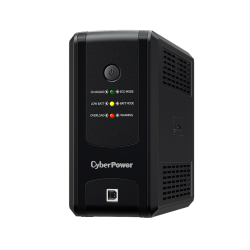 CyberPower Line-interactive UPS - 650 VA/360 W - Tower - AVR - 6 Hour Recharge - 30 Second Stand-by - 230 V AC Input - 230 V AC Output - 3 x AU - Single Phase - Simulated Sine Wave - LED Display UT650EG