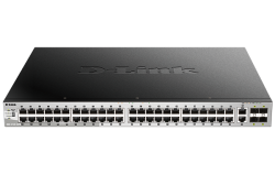 D-Link 54 port Stackable Gigabit PoE Switch with 6 10GbE ports DGS-3130-54PS