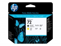 HP 72 MATTE BLACK AND YELLOW PRINTHEAD - 790/1300/2300/1200  C9384A
