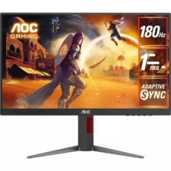 AOC 24G4 24" Class Full HD LCD Monitor - 23.8" Viewable - In-plane Switching (IPS) Technology - 1920 x 1080 - 1 ms - 180 Hz Refresh Rate - HDMI - DisplayPort 24G4